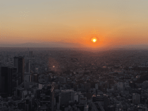tokyo sunset