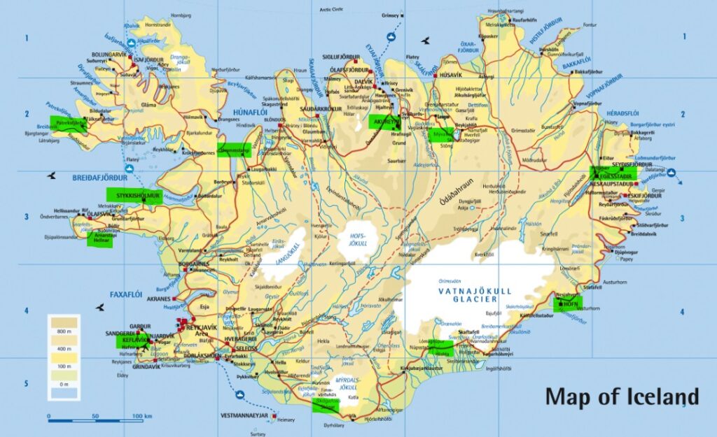 iceland map with lodging stops orig