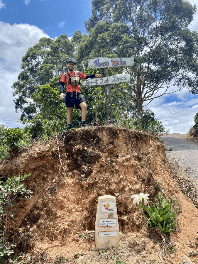 guide on bluff above marker