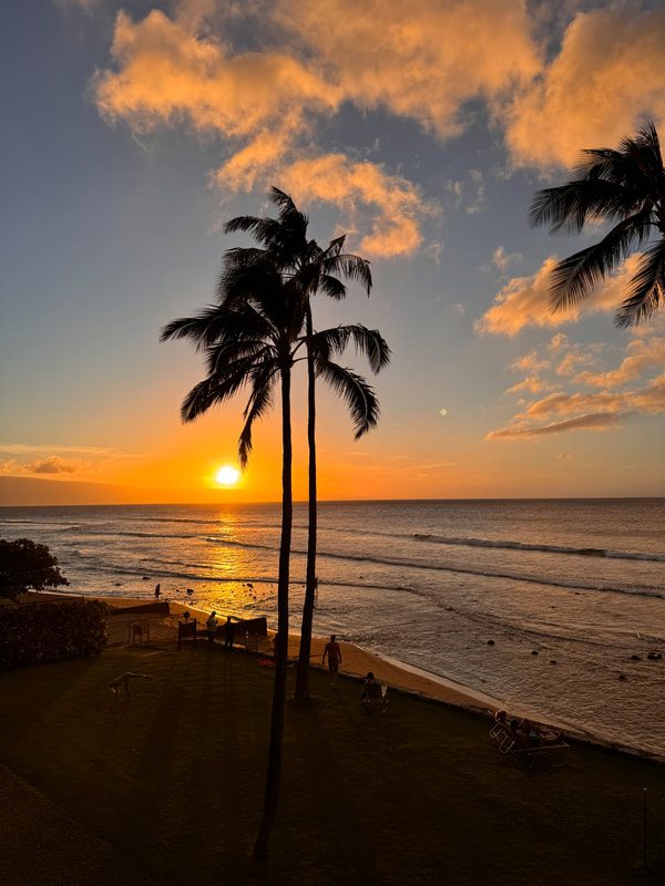 maui condo sunset